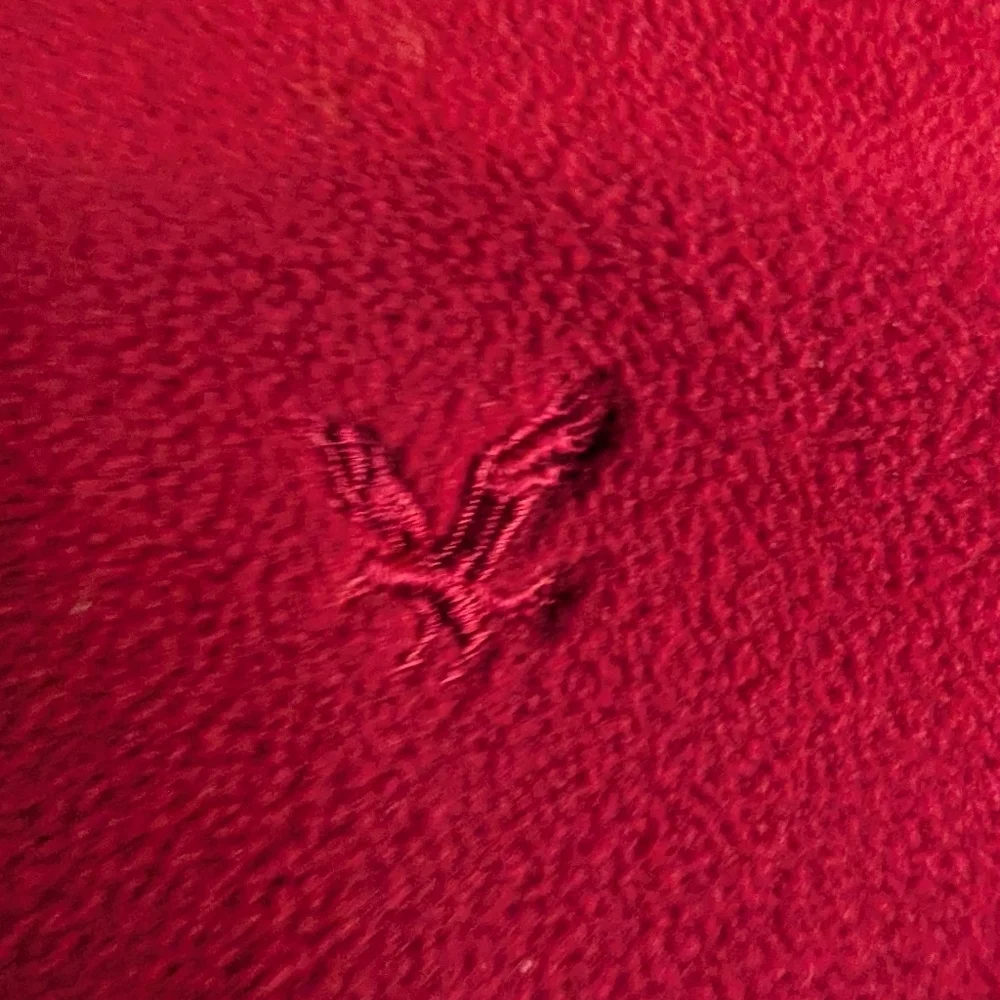 Lyle and Scott Scotland Mens Red 1/4 Zip Fleece Pullover Size Large